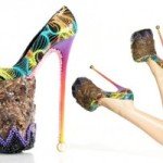 10 inch tall Elephant Dung stilettos