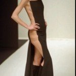 Carla Bruni walked for Paco Rabanne in 1995 in a daring dress